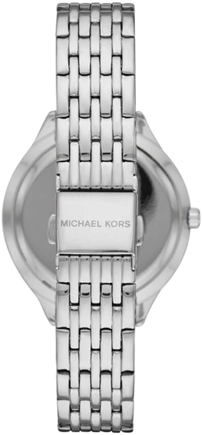 Montre Femme Michael Kors Mindy MK7075 en acier argenté à cadran nacre vue 2