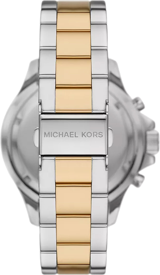 Montre chronographe Michael Kors Everest MK7209 pavée de cristaux bracelet bicolore vue 3