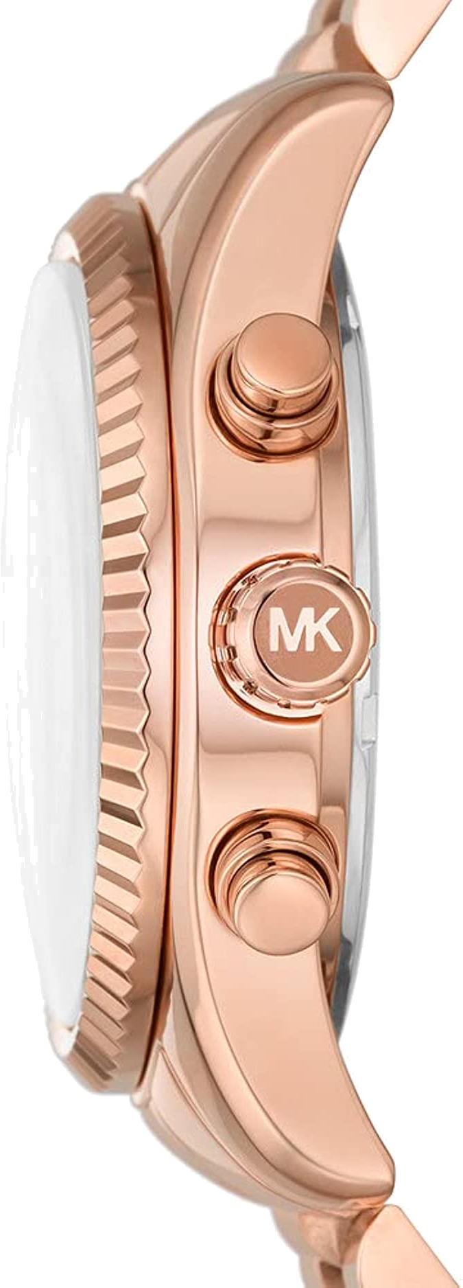 Montre Michael Kors Lexington MK7217 pour femme, cadran et bracelet acier or rose vue 2