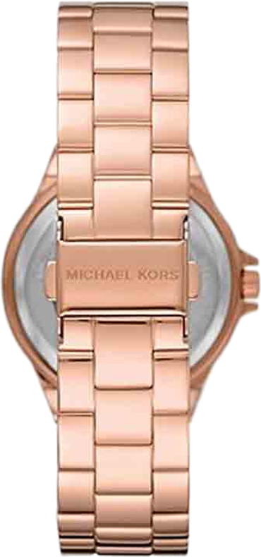 Montre Michael Kors MK7230 Femme - Cadran Or Rose Pavé Logo, Bracelet Acier Inoxydable Doré vue 2