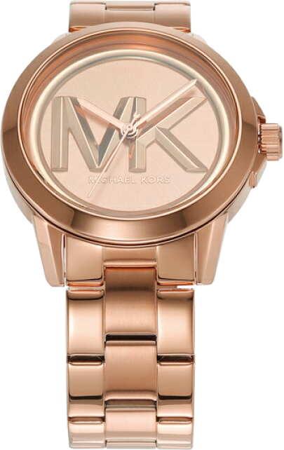 Montre Michael Kors MK7318 pour femme, cadran et bracelet acier plaqué or rose vue 2