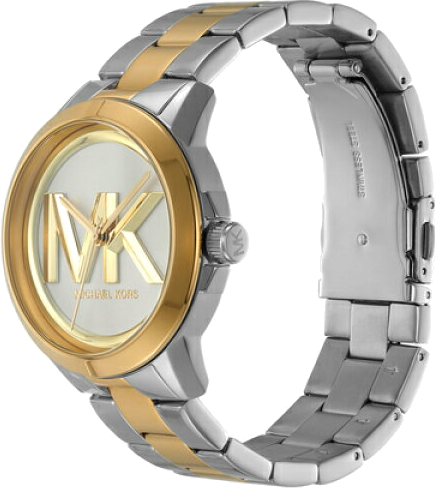Montre Michael Kors MK7319 pour femme - Cadran logo MK, bracelet bicolore acier et or vue 3