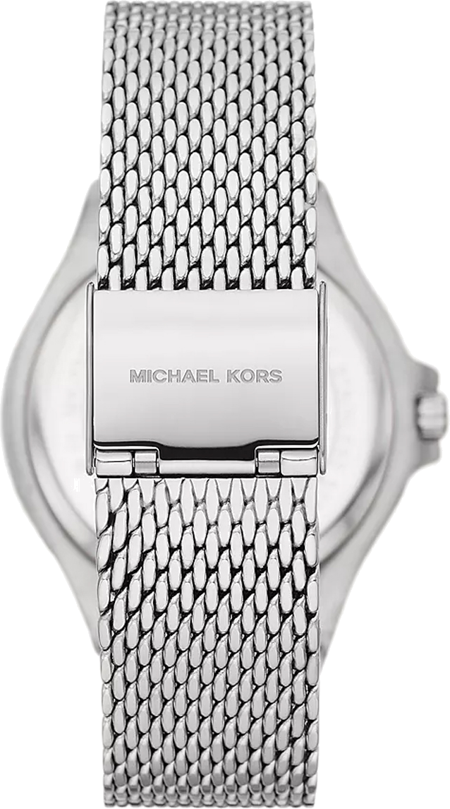 Montre Femme Michael Kors Lennox MK7337 - Cadran et bracelet maille milanaise argenté vue 2