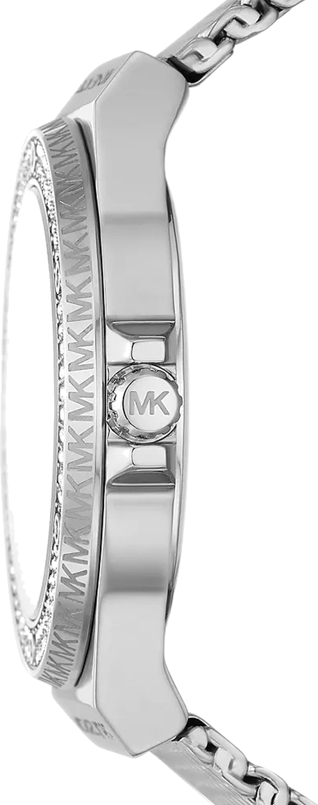 Montre Femme Michael Kors Lennox MK7337 - Cadran et bracelet maille milanaise argenté vue 3