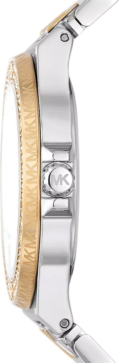 Montre Femme Michael Kors Lennox MK7338 - Cadran argenté, bracelet acier bicolore or et argent vue 3