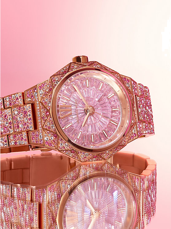 Montre Femme Michael Kors Raquel MK7343 en Acier Doré Rose à Cadran Pavé - Edition Limitée vue 7