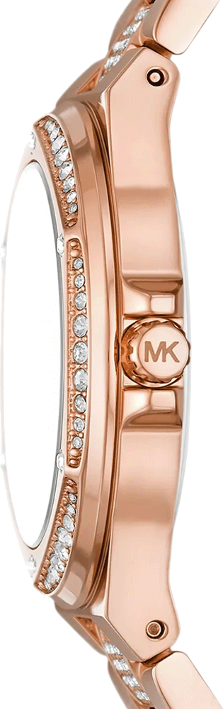 Montre Michael Kors Lennox MK7362 cadran bracelet en acier inoxydable doré rose vue 2