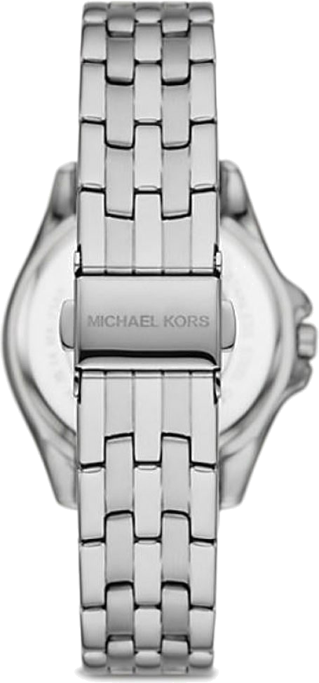Montre Femme Michael Kors Mini Pilot MK7368 - Cadran pavé arc-en-ciel, bracelet acier argenté vue 2