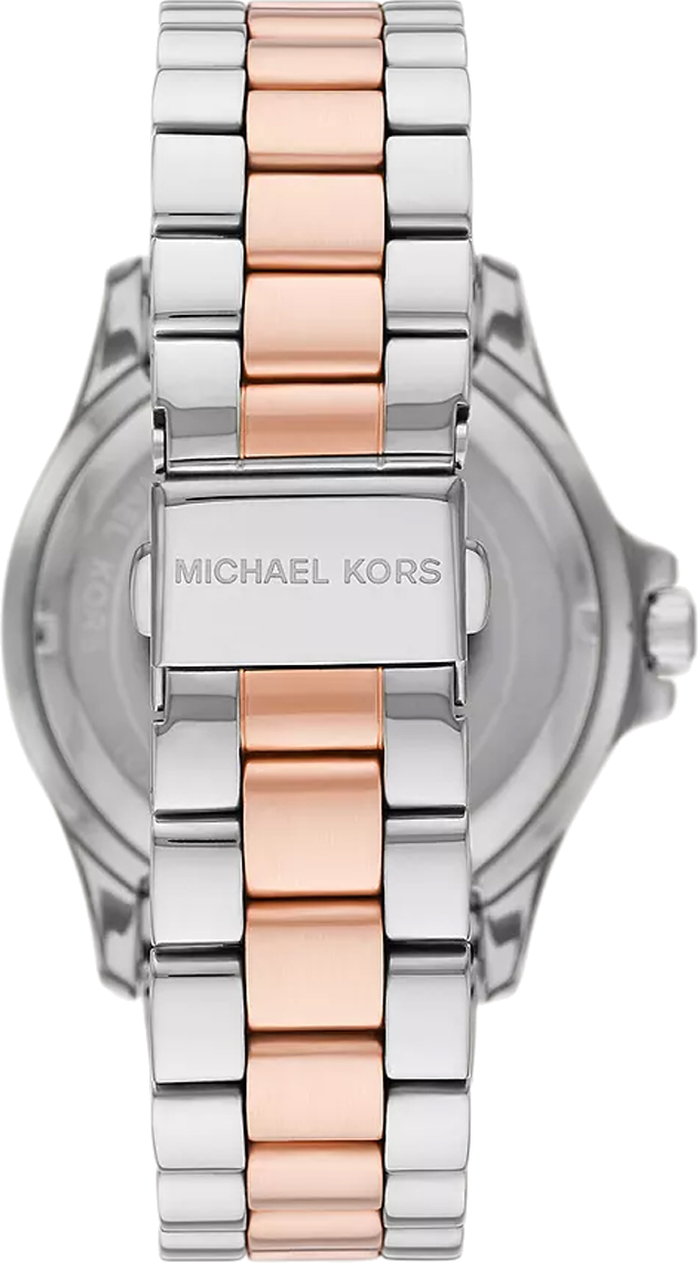 Montre Michael Kors Everest MK7402 cadran doré rose bracelet en acier inoxydable bicolore vue 2