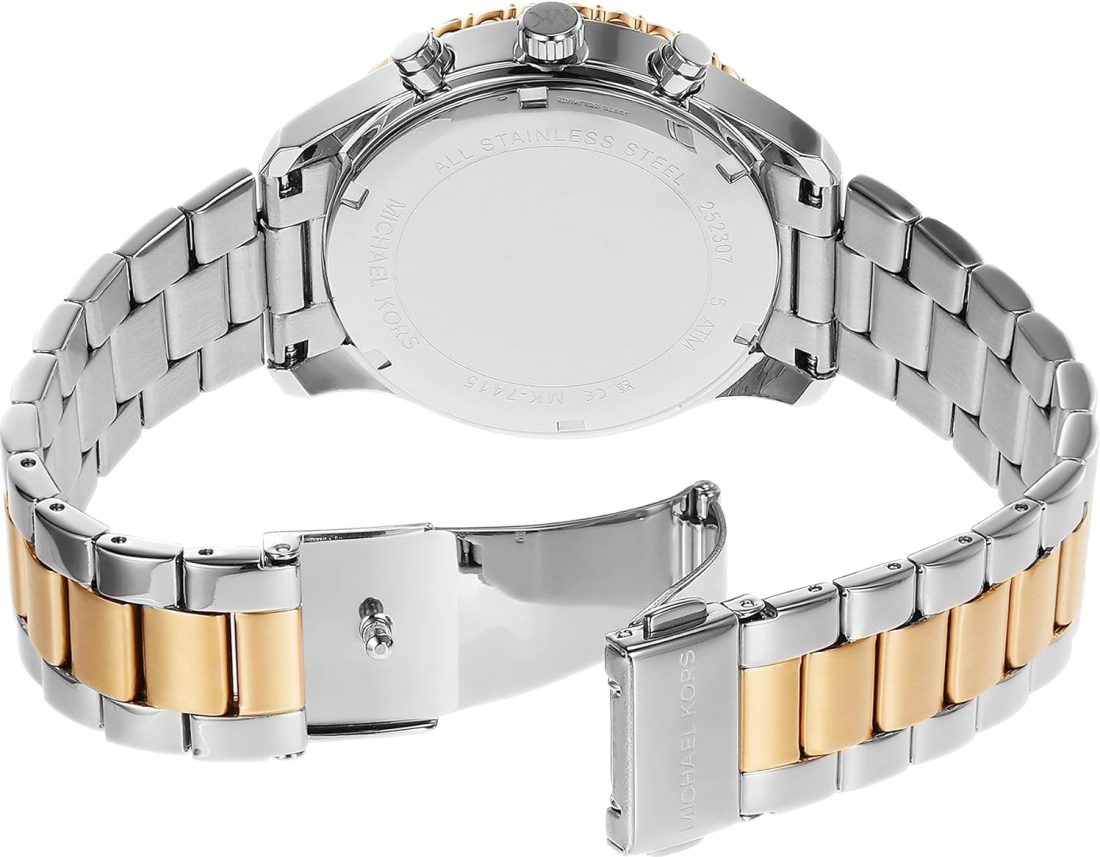 Montre Michael Kors MK7415 Femme - Chronographe Quartz en Acier Argenté et Doré vue 2