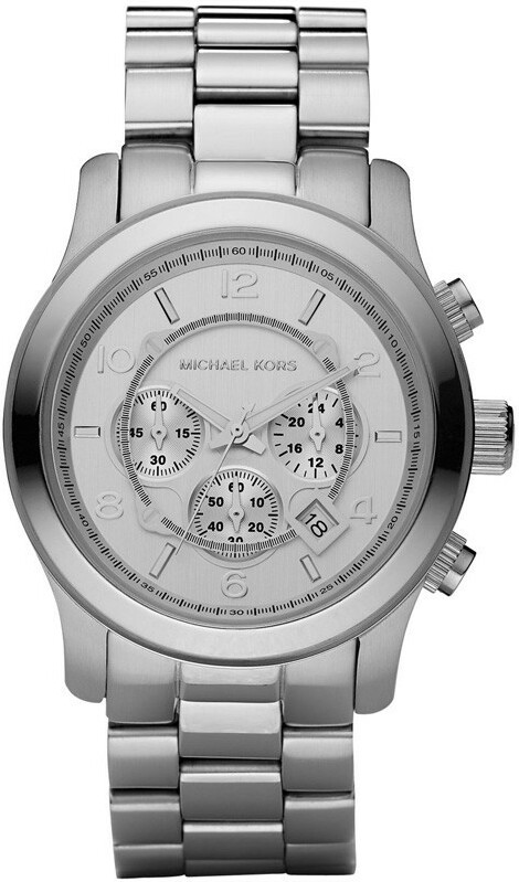 Montre Michael Kors MK8086 Runway Chronographe Acier Inoxydable Argent Unisexe