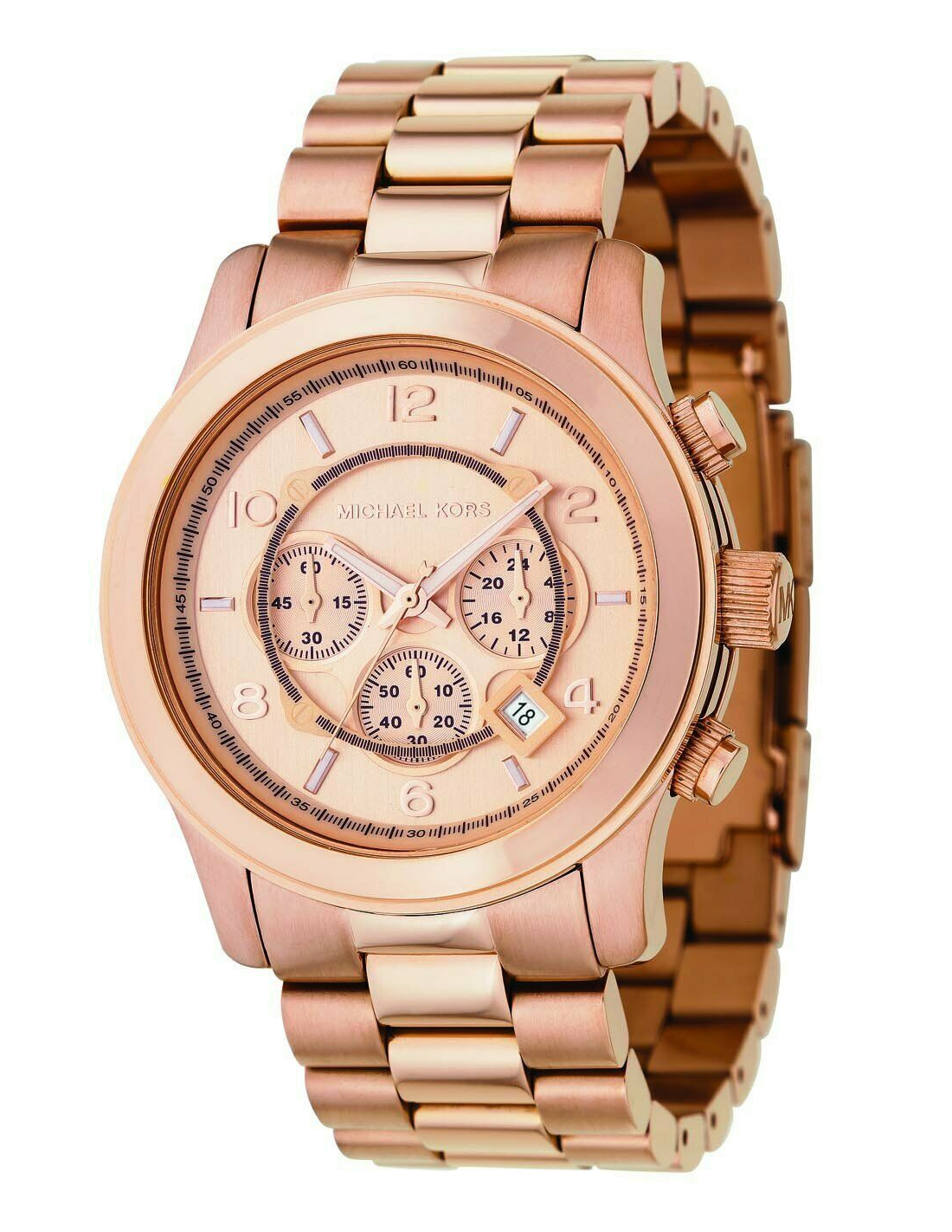 Montre Michael Kors MK8096 Chronographe Unisexe en Acier Or Rose