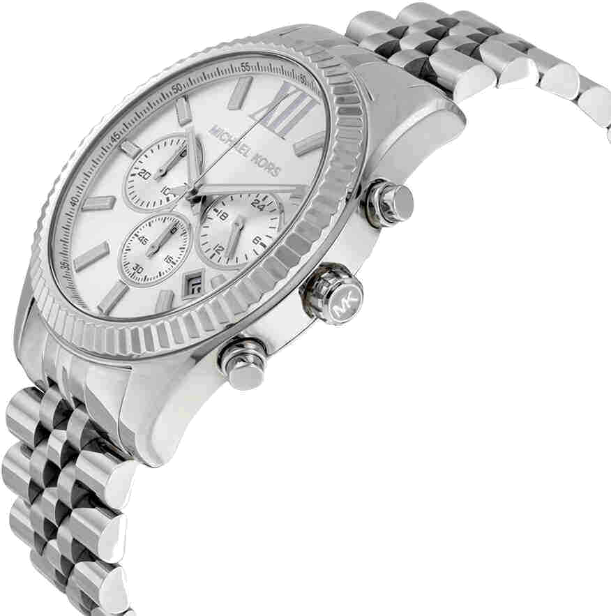 Montre Michael Kors MK8405 Chronomètre Sport en Acier Argenté vue 3