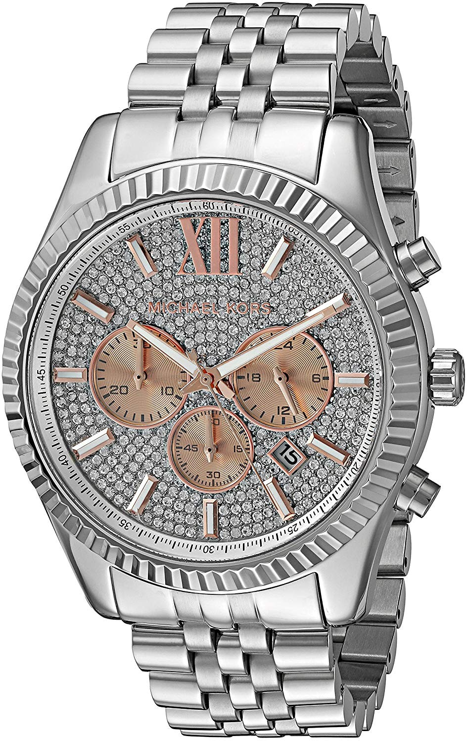 Montre Homme Michael Kors MK8515 Lexington Chronographe Acier Argent