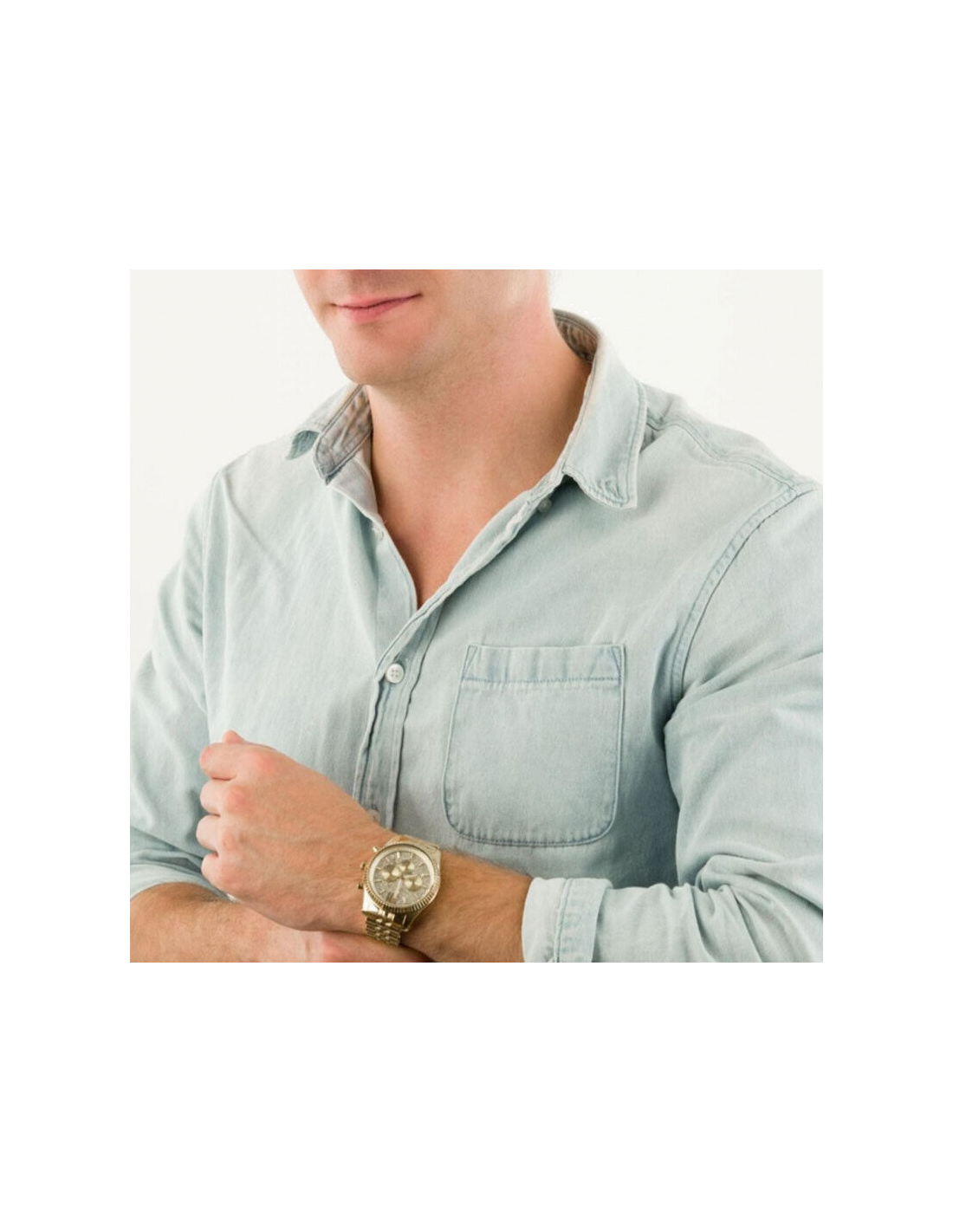 Montre Michael Kors MK8579 Lexington Dorée avec Cadran Cristaux vue 4