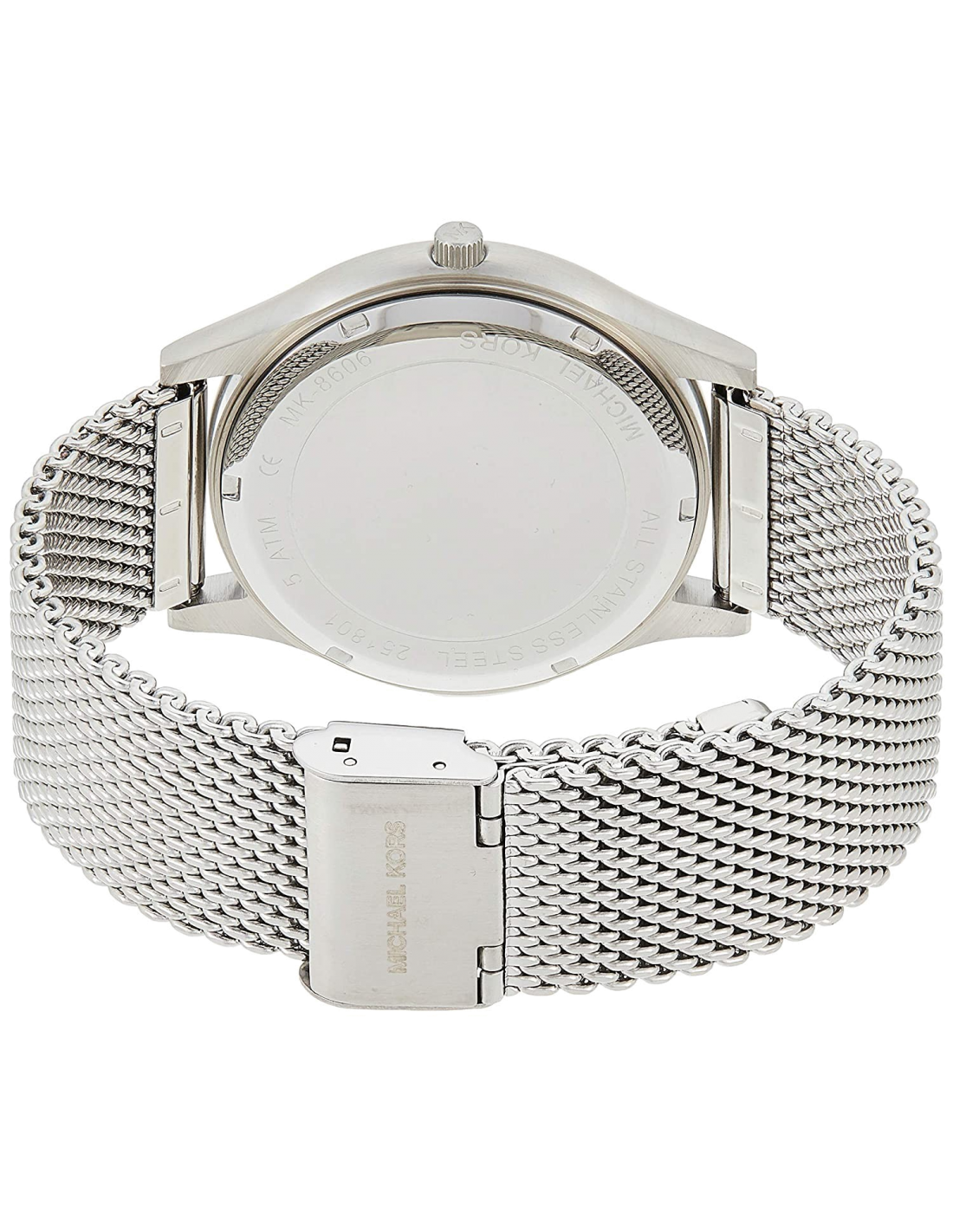 Montre Homme Michael Kors Runway MK8606 Cadran Noir Bracelet Acier Argent vue 3