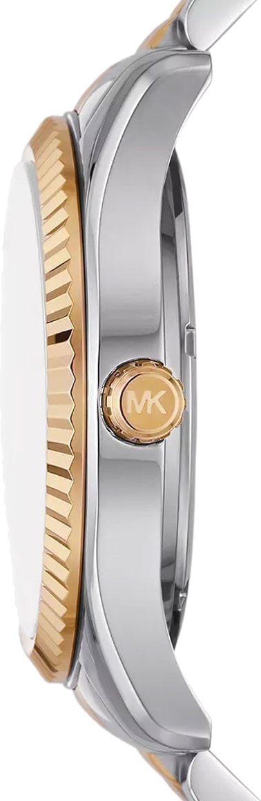 Montre homme Michael Kors Lexington MK9063 cadran vert, bracelet en acier inoxydable bicolore vue 3