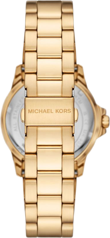 Montre Michael Kors MK9078 en Acier Doré avec Cadran Noir vue 2