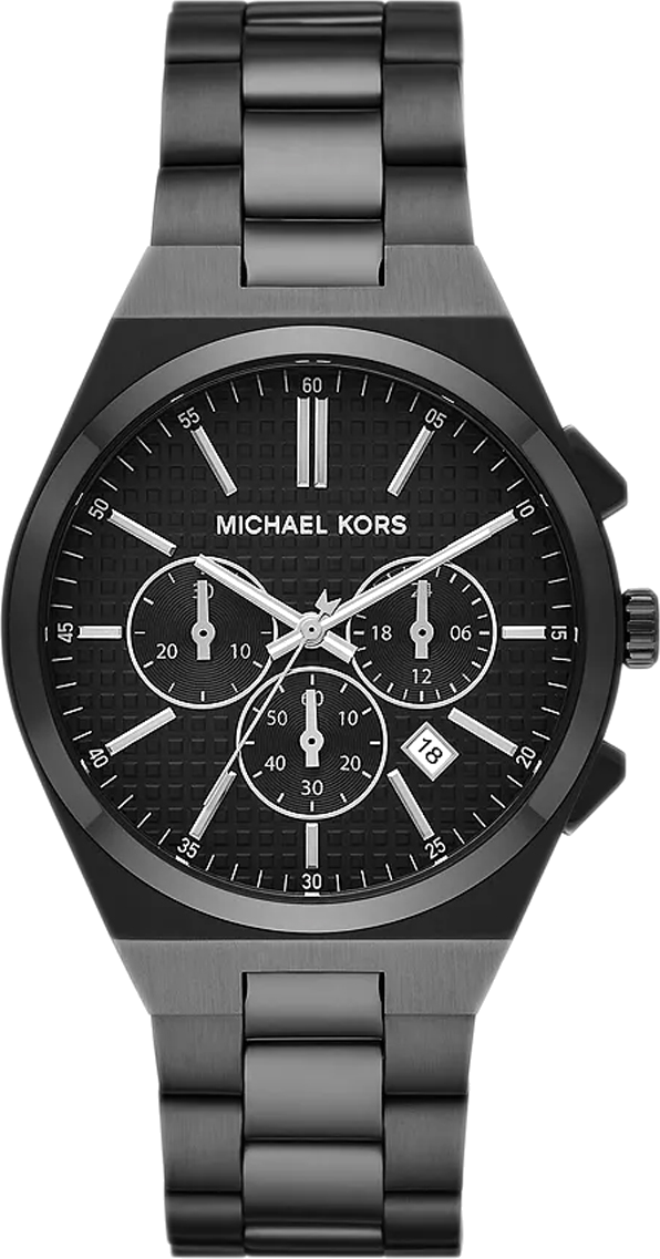 Montre Homme Michael Kors Lennox MK9146 - Chronographe Quartz - Cadran et Bracelet Acier Noir