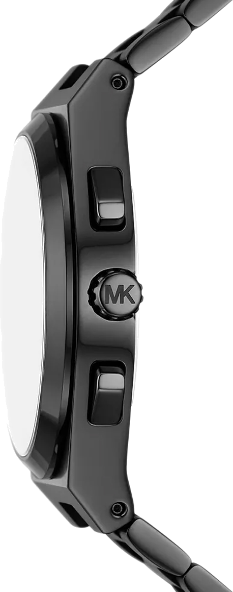 Montre Homme Michael Kors Lennox MK9146 - Chronographe Quartz - Cadran et Bracelet Acier Noir vue 3