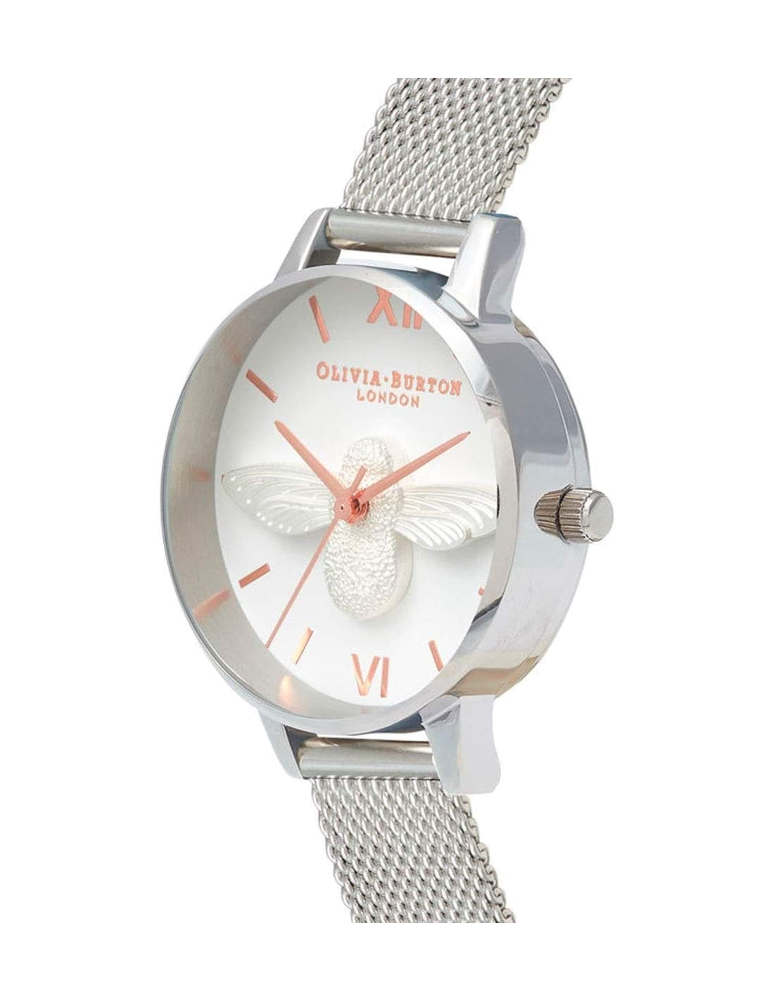 Montre Olivia Burton Abeille 3D OB16AM146 Maille milanaise vue 2
