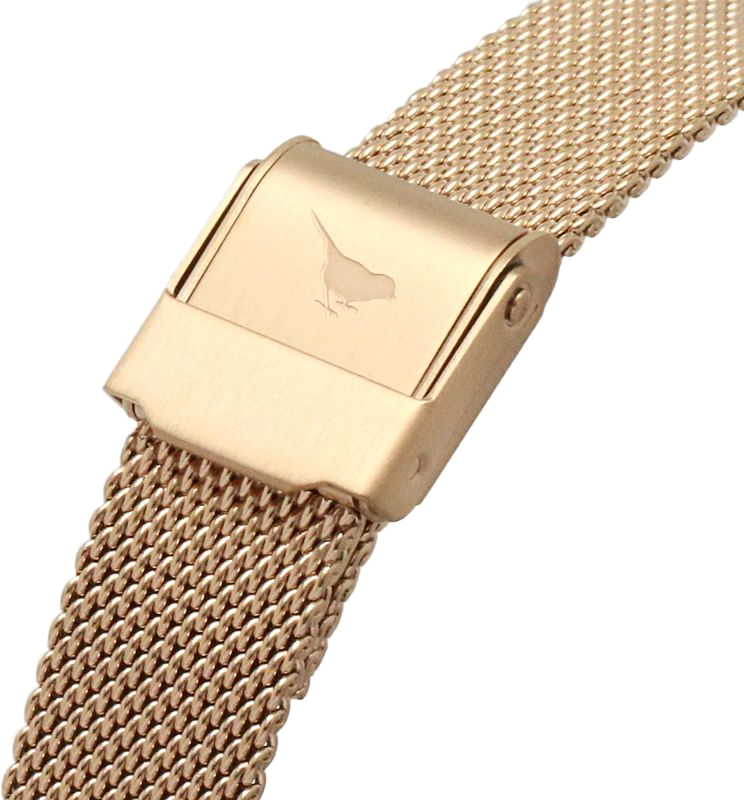 Montre femme Olivia Burton Lucky Bee OB16FB04 cadran gris pailleté bracelet or rose vue 3