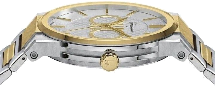 Montre Homme Salvatore Ferragamo SFHP00520 Acier Bicolore Argent/Or 41mm vue 3