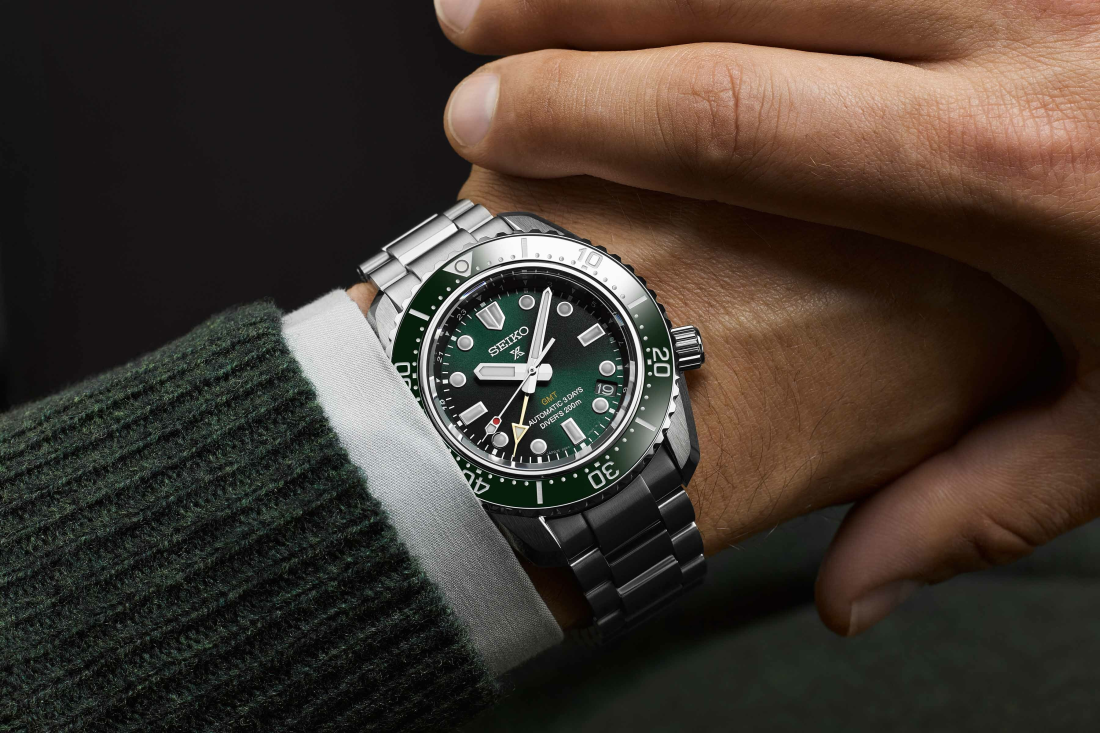 Seiko Prospex Diver's GMT SPB381J1 - Montre automatique homme, cadran vert, acier vue 5