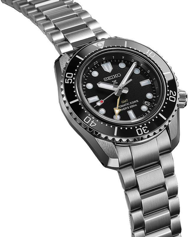 Montre Seiko Prospex SPB383J1 GMT Automatique Homme Acier Cadran Noir vue 2