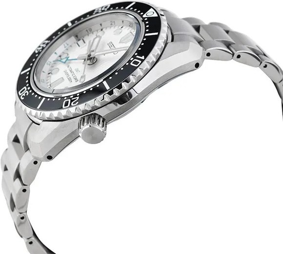 Montre Seiko SPB439J1 Prospex GMT Automatique Homme Acier Cadran Argenté vue 3