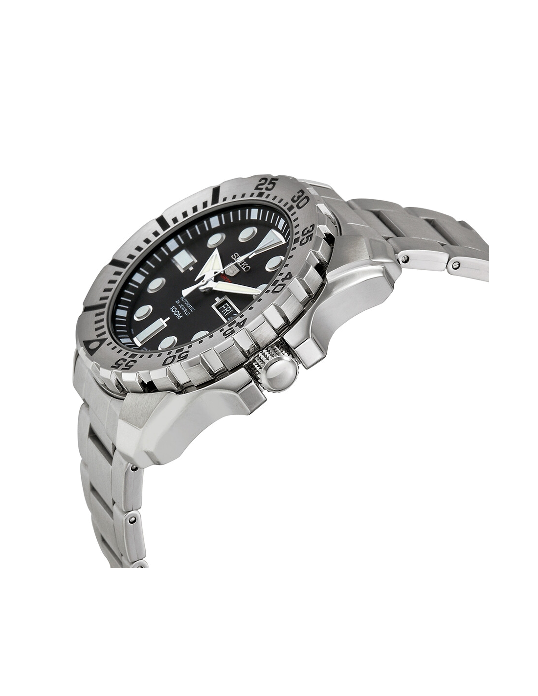 Montre Seiko 5 Sports SRP599J1 Automatique Homme, Cadran Noir 44mm, Acier vue 2