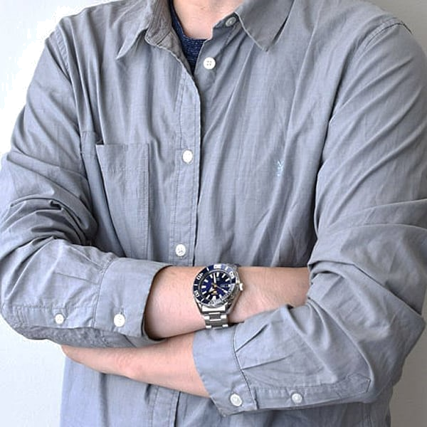 Montre Seiko 5 SRPC51K1 Automatique Homme - Cadran Bleu, Acier Inoxydable vue 4