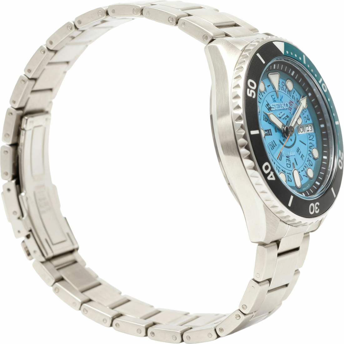 Montre Seiko SRPJ45BL Automatique Homme - Cadran Bleu Soleillé, Bracelet Acier vue 2