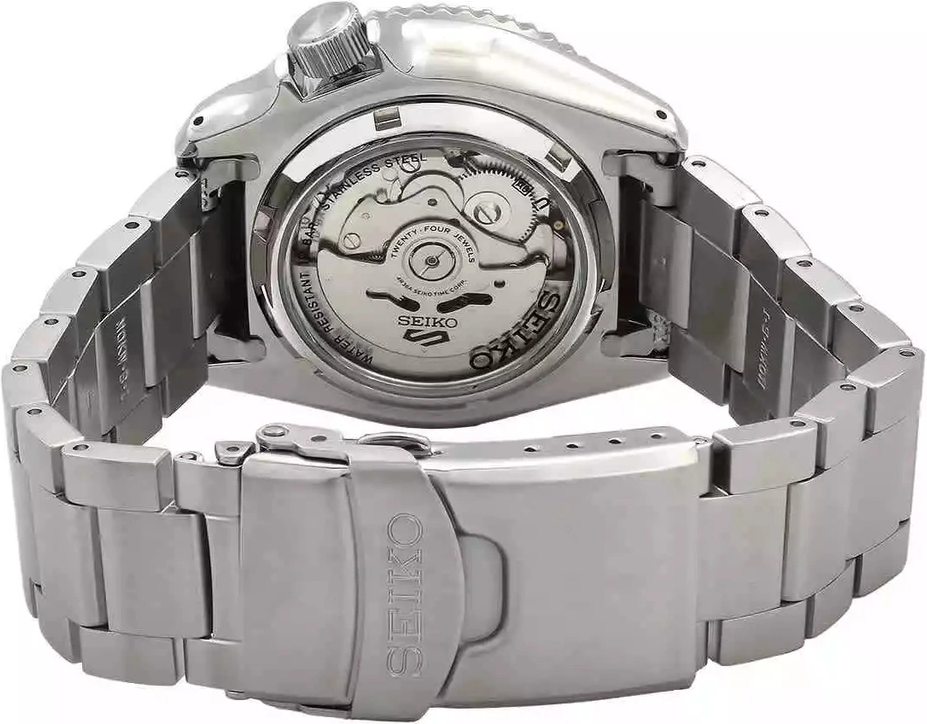 Seiko 5 Sports SRPK65K1 - Montre Homme Automatique Acier, Cadran Bleu Checker Flag vue 3