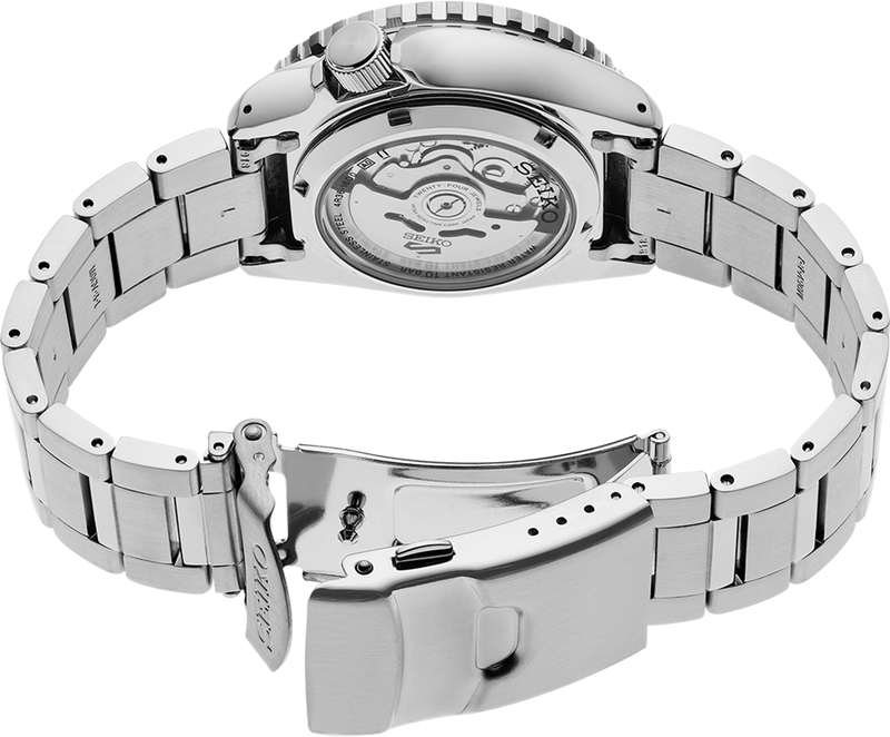 Montre Homme Seiko SRPK99K1 Automatique Acier Inoxydable Cadran Noir vue 4