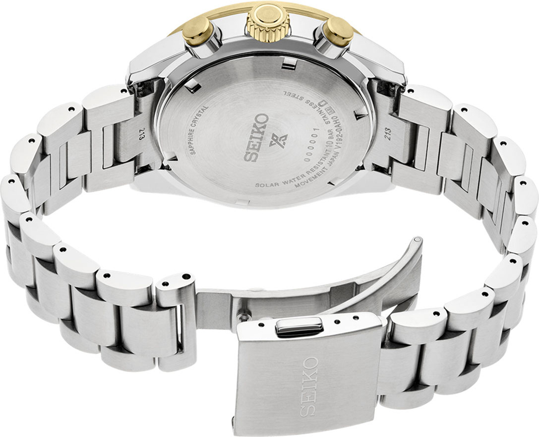 Seiko Prospex Speedtimer SSC941P1 - Chronographe Solaire Homme Acier Argenté Cadran Noir vue 3