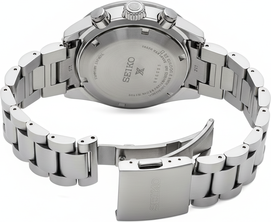 Montre Homme Seiko Prospex Speedtimer Solar SSC947P1 - Cadran Doré, Lunette Bicolore vue 3