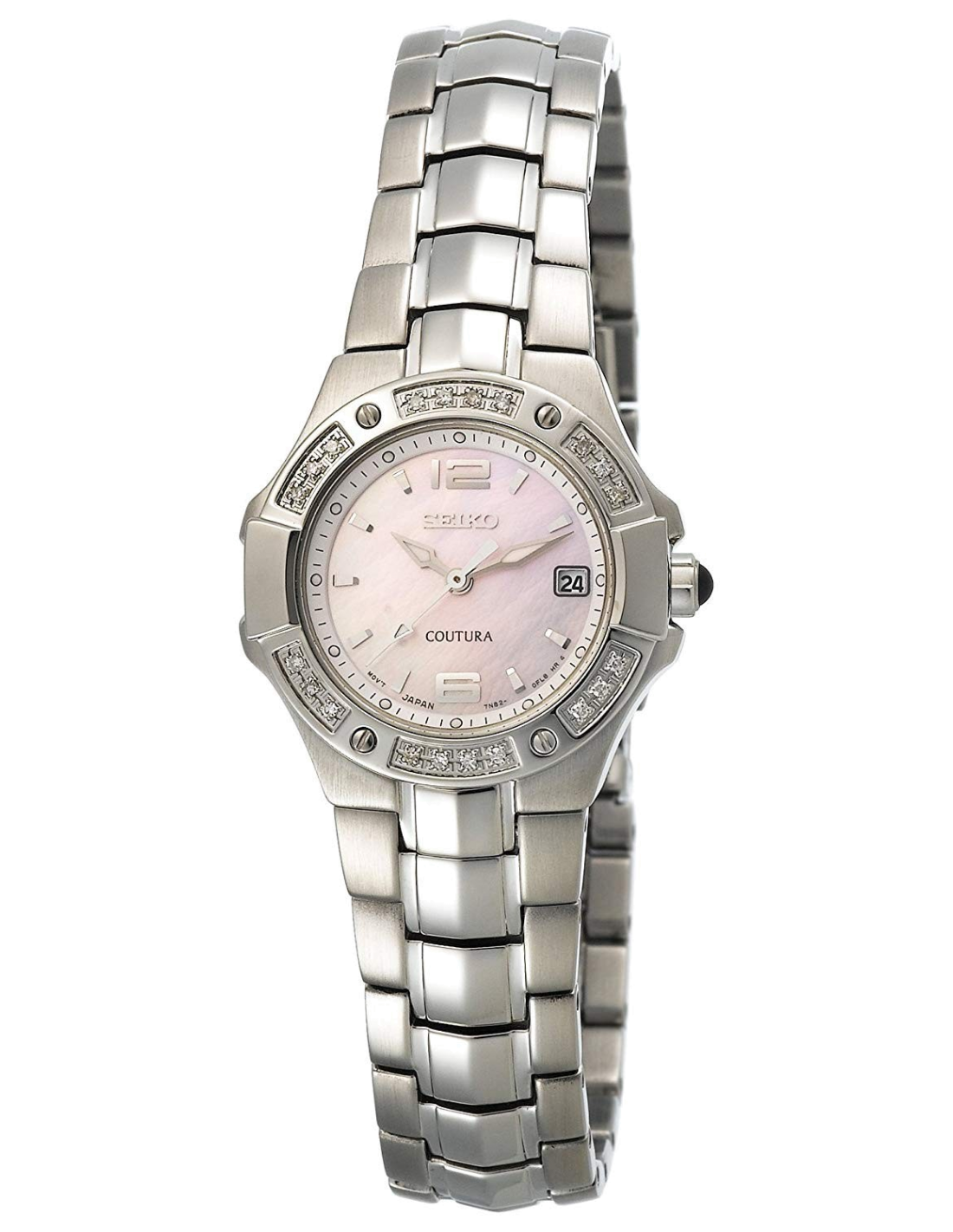 Montre Seiko SXD691P1 Coutura avec Diamants et Verre Saphir