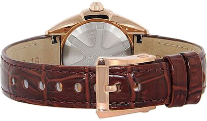 Montre Seiko SXDG12P1 Velatura Cadran marron et Diamants vue 2