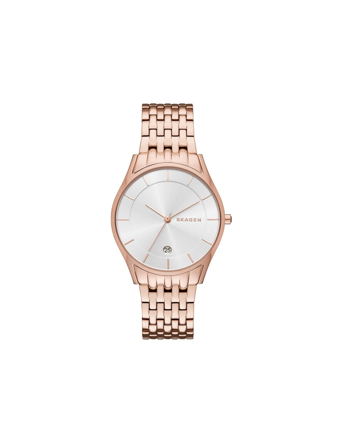 Montre-bracelet Skagen Holst SKW2388 pour Femme, Cadran Argent et Bracelet Or Rose