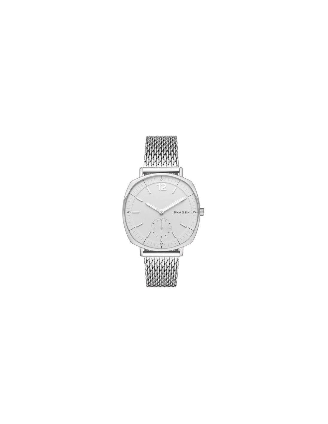 Montre Femme Skagen SKW2402 Boîtier Coussin Argent Maille Milanaise