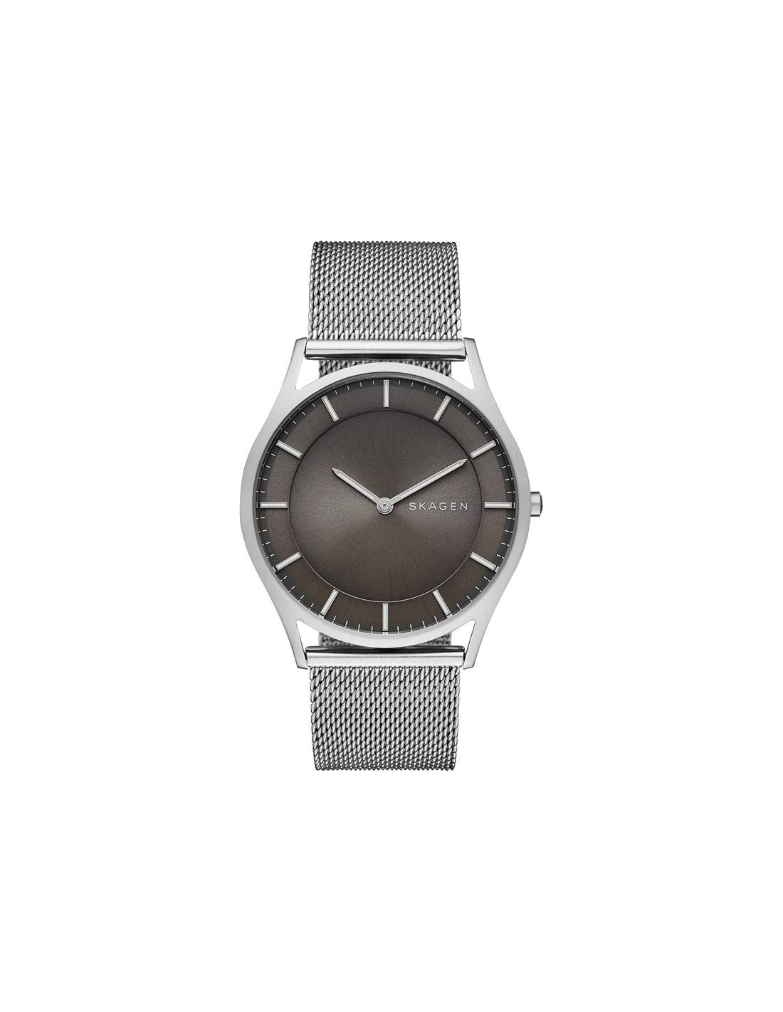 Montre Homme Skagen Holst SKW6239 Cadran Gris Acier Argenté Maille Milanaise