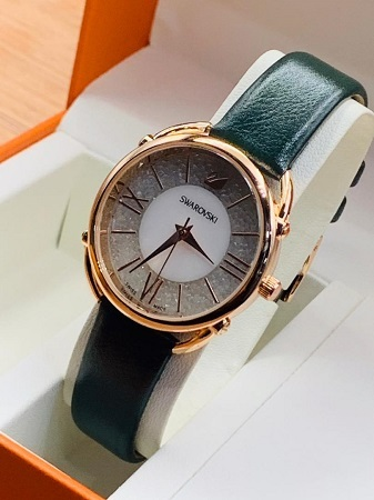 Montre pour femme Swarovski Daytime 5213681 en acier argenté, cadran gris vue 2