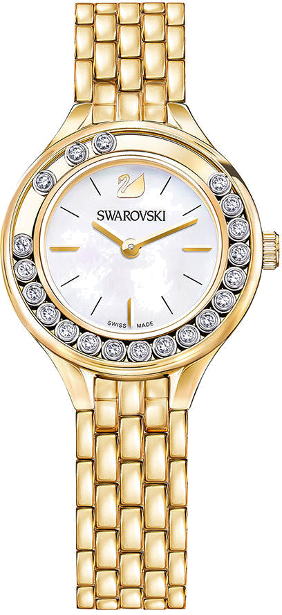 Montre Femme Swarovski Lovely Crystal 5242895 - Acier Doré Jaune & Cadran Nacre