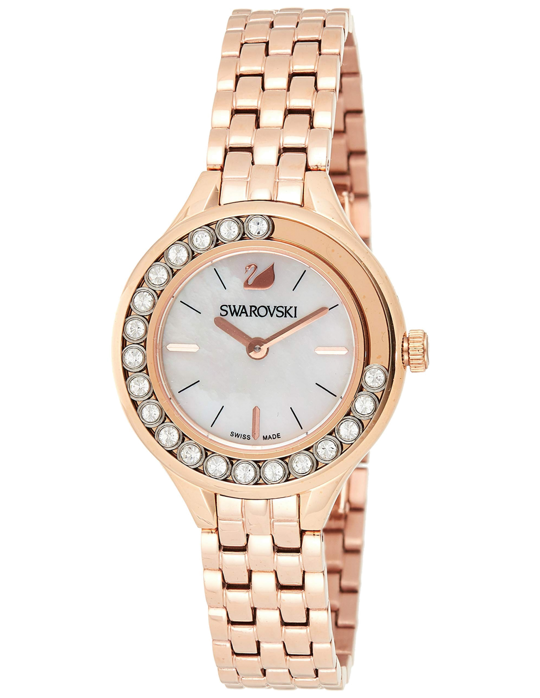 Montre Femme Swarovski Lovely Crystal 5261496 - Acier Or Rose & Cristaux Mobiles