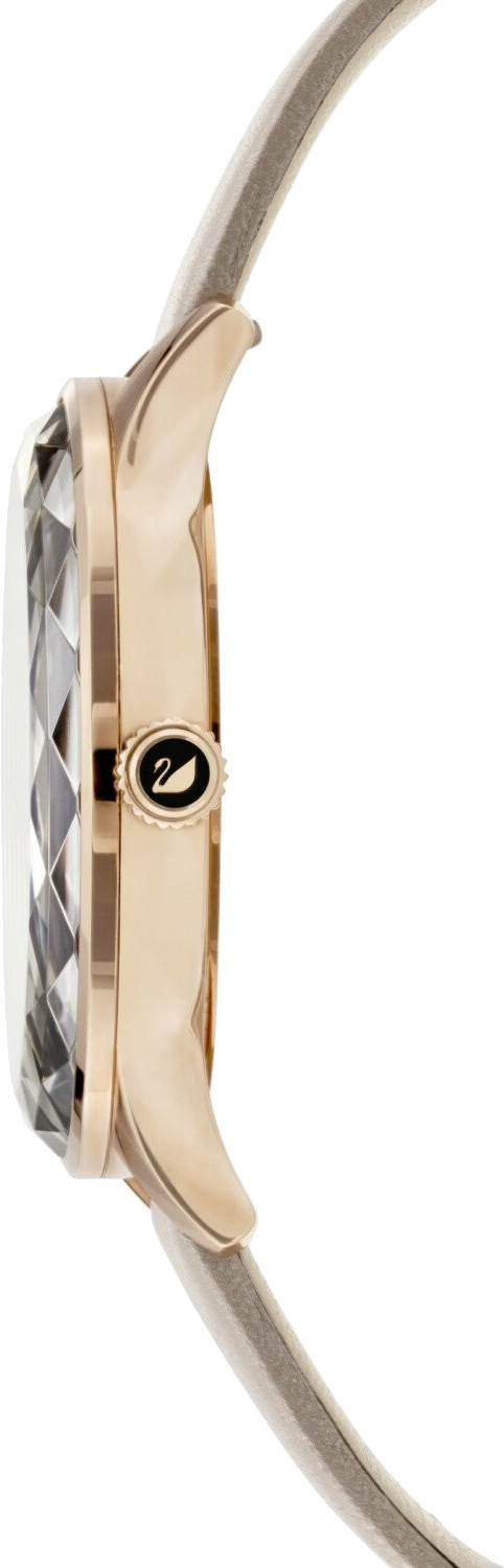 Montre Swarovski Octea Lux 5295326 pour Femme, Cadran Gris, Lunette Cristal, Bracelet Cuir vue 2