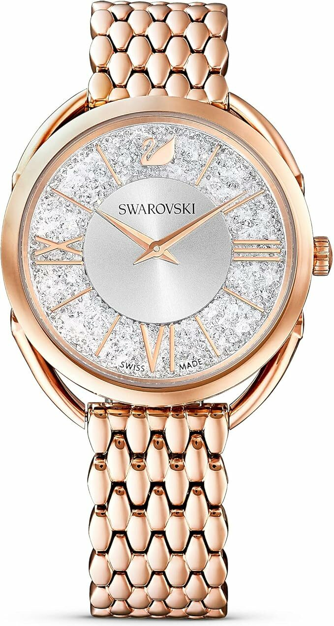 Montre Swarovski 5295346 Chronographe en Cuir Blanc et Cristaux vue 3