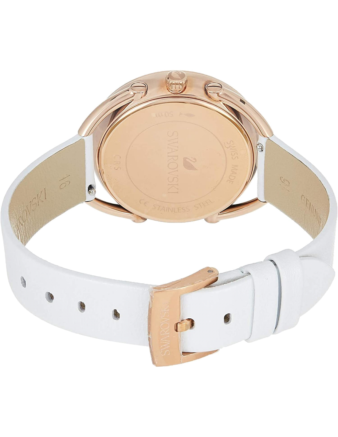 Montre Femme Swarovski 5452459 Crystalline Glam Bracelet Cuir Blanc vue 3