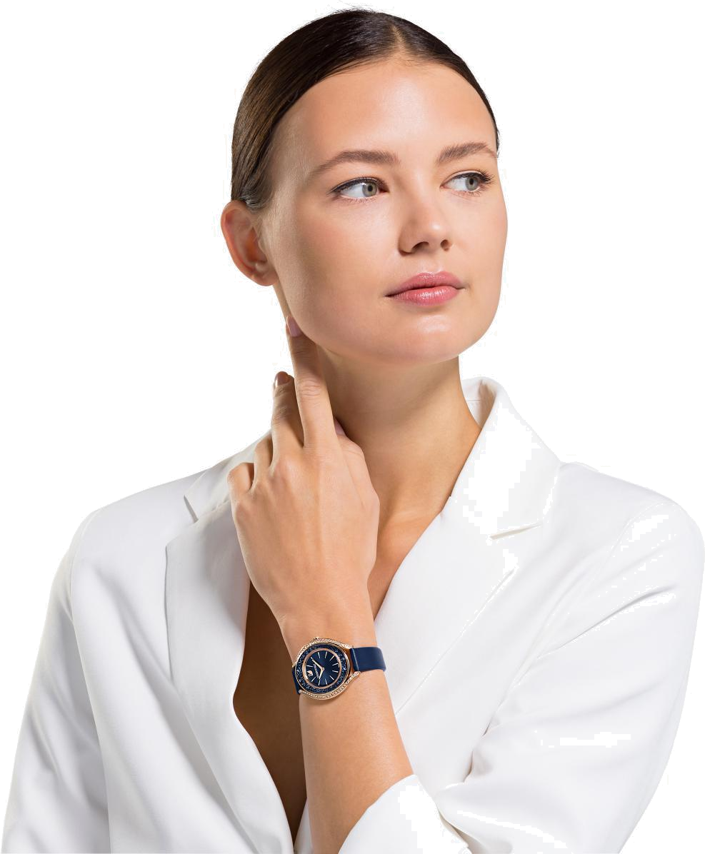 Montre Femme Swarovski 5519447 Crystalline Aura Bleu Nuit vue 4