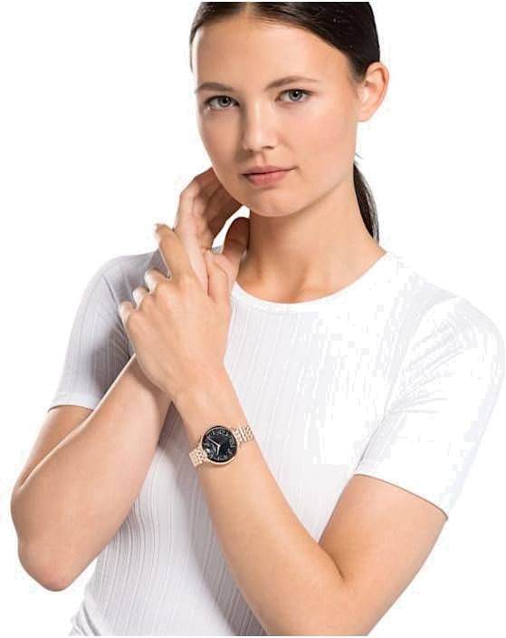 Montre Femme Swarovski Crystalline 5544587 en acier or rose vue 3